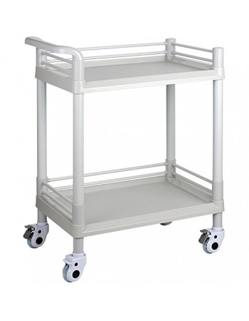 Professional 2 Tier Mobile Medical Trolley ABS 645x445x900mm | TurcoBazaar WH2MT6544 Professional 2 Tier Mobile Medical Trolley ABS 645x445x900mm | TurcoBazaar WH2MT6544