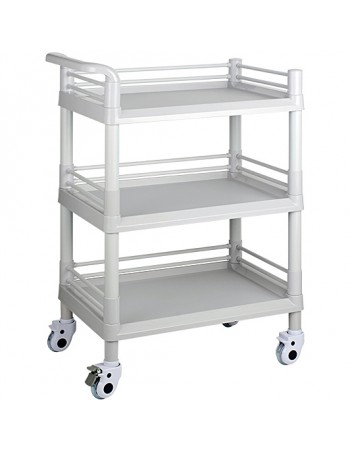 Professional 3 Tier Mobile Medical Trolley ABS 540x370x980mm | TurcoBazaar WH3ST5437 Professional 3 Tier Mobile Medical Trolley ABS 540x370x980mm | TurcoBazaar WH3ST5437