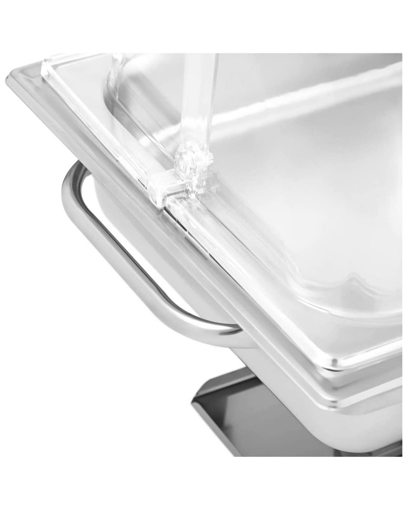 Roll top Chafer GN1/1 Stainless steel Plastic top 9 litres | TurcoBazaar WH633A2