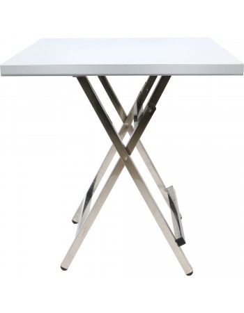 Folding Stainless steel Bistro table 600x600x700mm | TurcoBazaar WHBT6060
