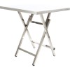 Folding Stainless steel Bistro table 600x600x700mm | TurcoBazaar WHBT6060