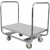 Commercial Dual-Handle Platform Truck Stainless Steel 800x500x750mm | TurcoBazaar WHDT8050