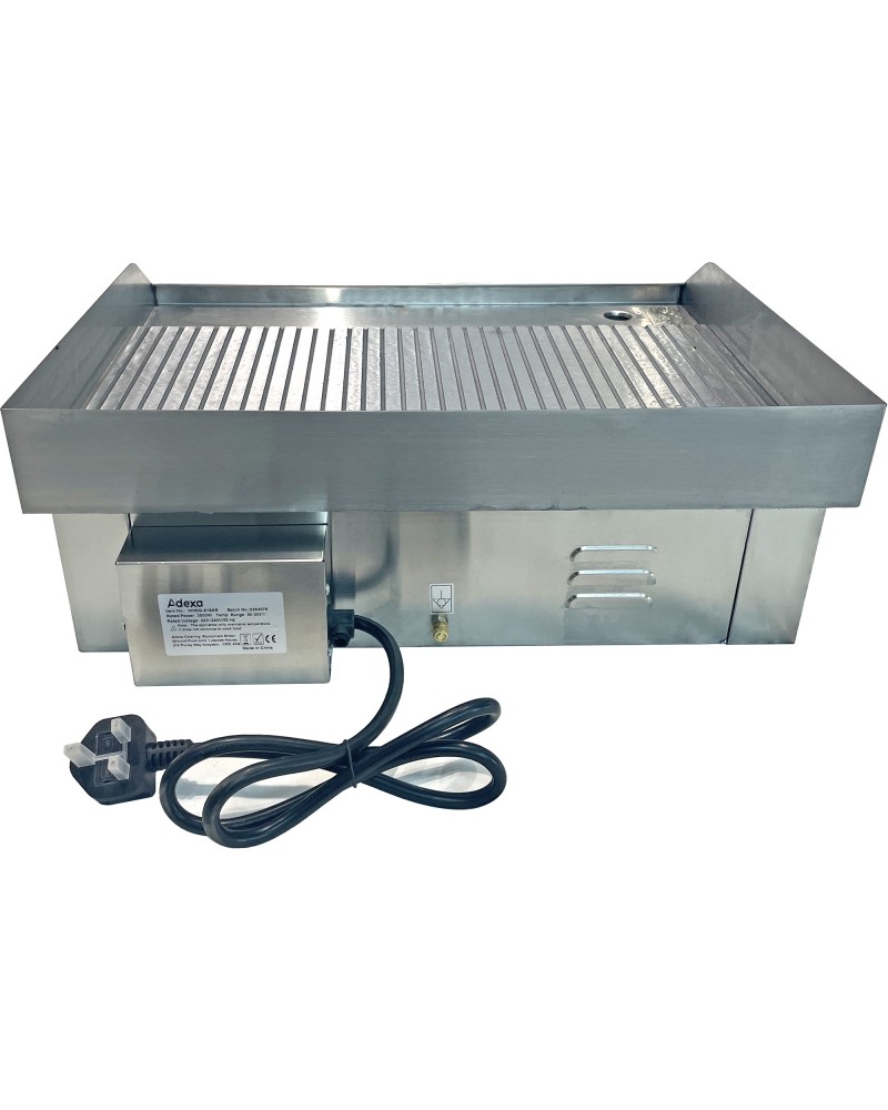 Commercial Griddle Ribbed Medium 1 zone 3kW Electric | TurcoBazaar WHEG818AR