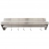 Wall shelf with Pot rack 9 hooks Stainless steel 900x300x254mm | TurcoBazaar WHPR903025