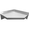 Wall Shelf Corner unit Stainless steel 600x600x250mm | TurcoBazaar WSCN6040