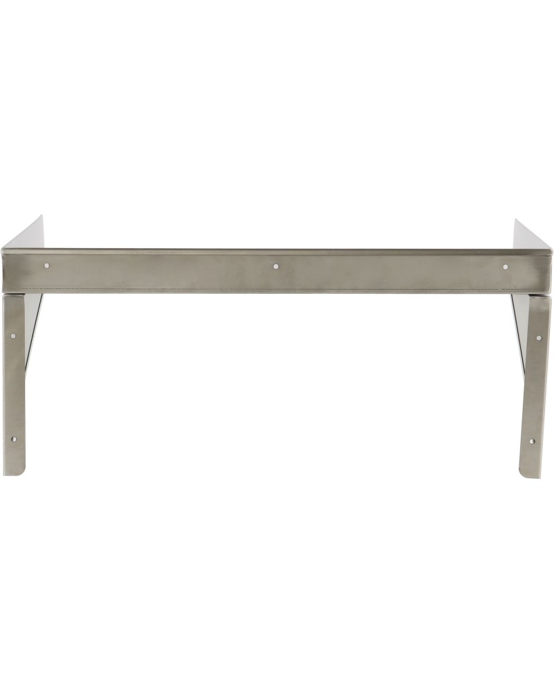 Wall shelf 1 level 3 sides upturn 1200x400x254mm Stainless steel | TurcoBazaar WSW400120B