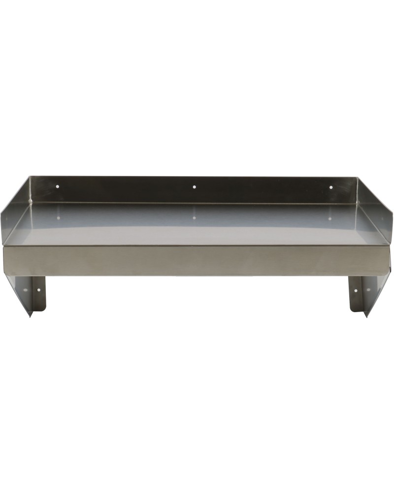 Wall shelf 1 level 3 sides upturn 1200x400x254mm Stainless steel | TurcoBazaar WSW400120B