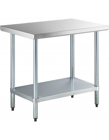 Commercial Stainless Steel Work Table Bottom shelf 1200x600x900mm | TurcoBazaar WT60120G