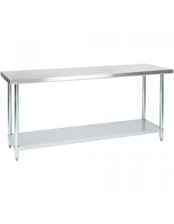 Commercial Stainless Steel Work Table Bottom shelf 2100x600x900mm | TurcoBazaar WT60210G