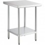 Commercial Stainless Steel Work Table Bottom shelf 300x600x900mm | TurcoBazaar WT6030G