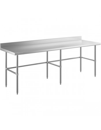 Commercial Stainless Steel Work Table No Bottom shelf with Upstand 2100x600x900mm | TurcoBazaar WT60210GBNU
