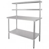 Stainless Steel Prep table 1800mm Width 2 x Top Shelf & 1 x Undershelf | TurcoBazaar WTS60180