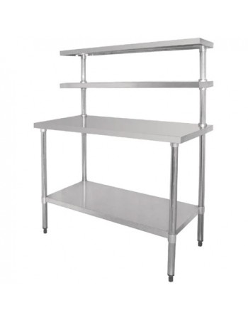 Stainless Steel Prep table 1800mm Width 2 x Top Shelf & 1 x Undershelf | TurcoBazaar WTS60180