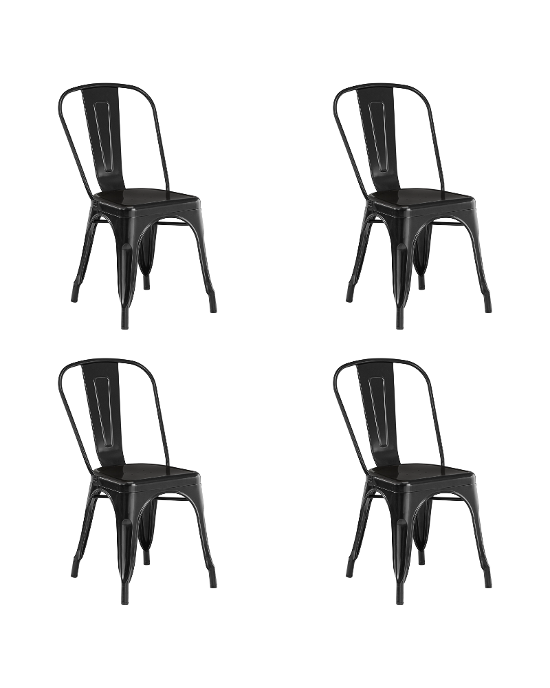 Bistro Dining Chair Steel Black Indoors | TurcoBazaar WW163B Bistro Dining Chair Steel Black Indoors | TurcoBazaar WW163B