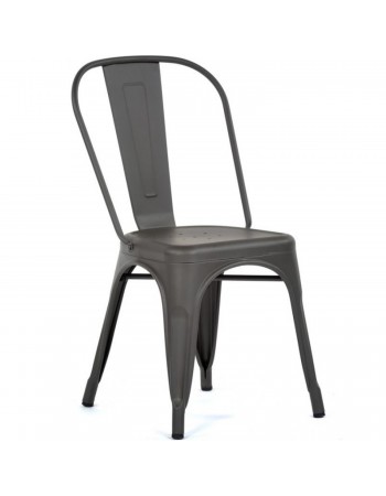 Bistro Dining Chair Steel Dark Grey Indoors | TurcoBazaar WW163G Bistro Dining Chair Steel Dark Grey Indoors | TurcoBazaar WW163G