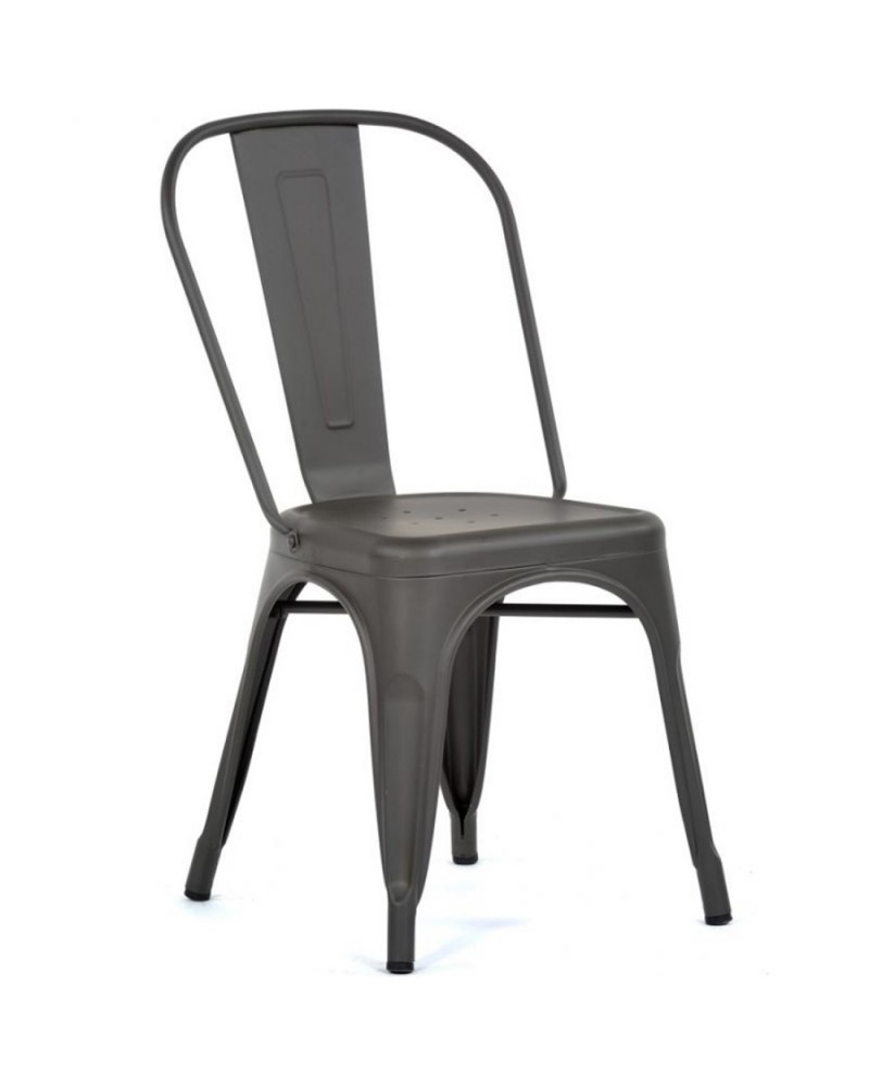 Bistro Dining Chair Steel Dark Grey Indoors | TurcoBazaar WW163G Bistro Dining Chair Steel Dark Grey Indoors | TurcoBazaar WW163G