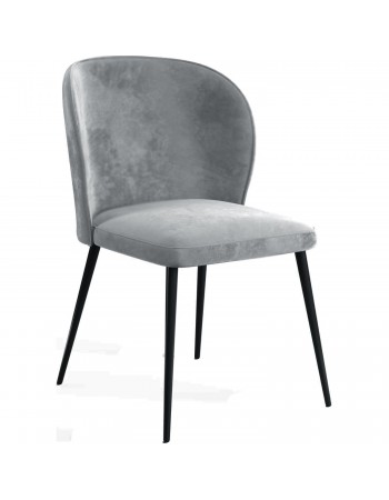 Velvet Dining Chair Dark Grey - Set of 4 | TurcoBazaar WW166DARKGREYVELVET Velvet Dining Chair Dark Grey - Set of 4 | TurcoBazaar WW166DARKGREYVELVET