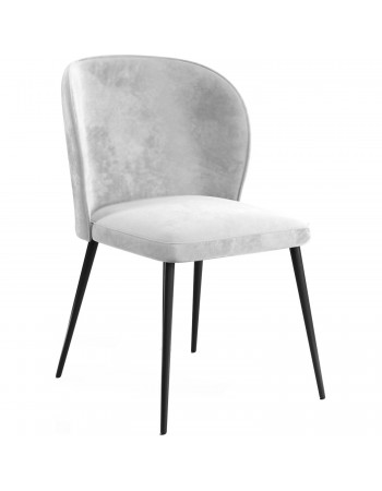 Velvet Dining Chair Light Grey - Set of 4 | TurcoBazaar WW166LIGHTGREYVELVET Velvet Dining Chair Light Grey - Set of 4 | TurcoBazaar WW166LIGHTGREYVELVET
