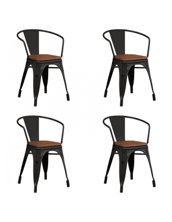 Bistro Dining Chair Steel Black Indoors | TurcoBazaar WW170B Bistro Dining Chair Steel Black Indoors | TurcoBazaar WW170B