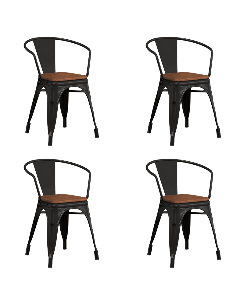 Bistro Dining Chair Steel Black Indoors | TurcoBazaar WW170B Bistro Dining Chair Steel Black Indoors | TurcoBazaar WW170B