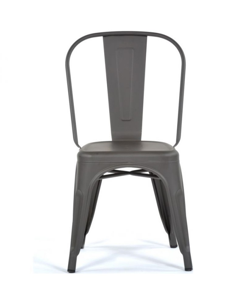 Bistro Dining Chair Steel Dark Grey Indoors | TurcoBazaar WW163G Bistro Dining Chair Steel Dark Grey Indoors | TurcoBazaar WW163G