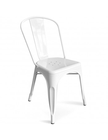 4pcs Bistro Dining Chair Steel White Indoors | TurcoBazaar WW60W