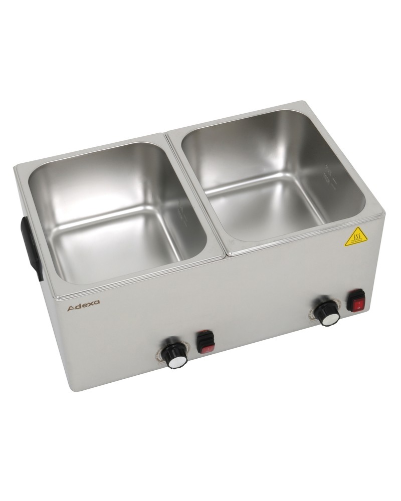 Commercial Hot dog / Sausage Warmer with Hinged Covers 2 x 8 litres | TurcoBazaar XDESW8D