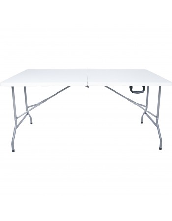 Folding Catering Table 5ft White Plastic | TurcoBazaar HQXZ152 Folding Catering Table 5ft White Plastic | TurcoBazaar HQXZ152