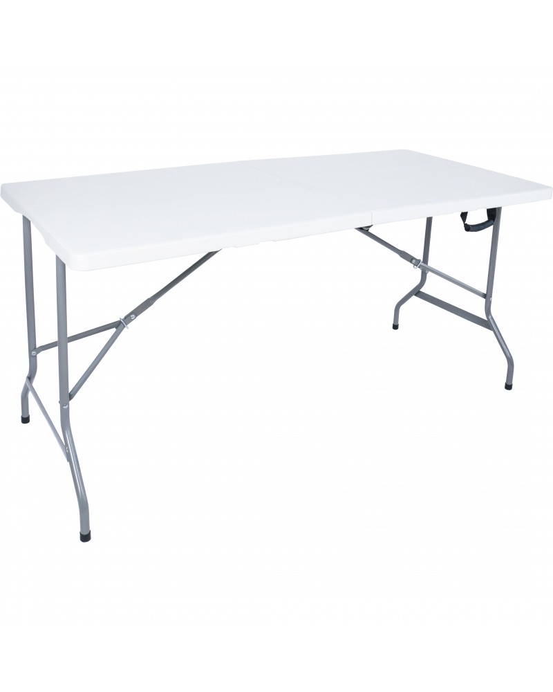 Folding Catering Table 5ft White Plastic | TurcoBazaar HQXZ152 Folding Catering Table 5ft White Plastic | TurcoBazaar HQXZ152