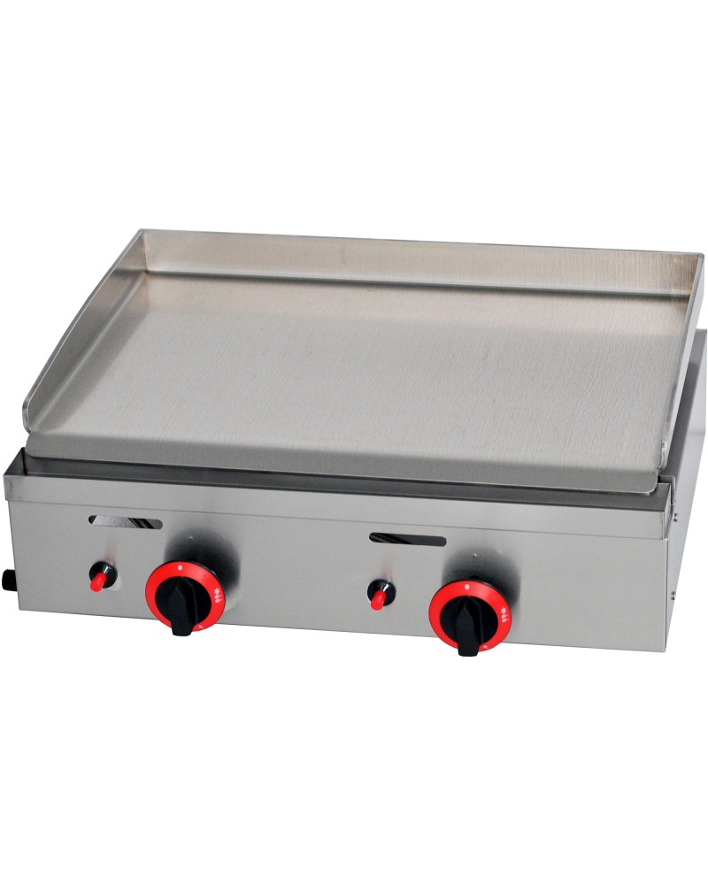 Premium Commercial Gas Griddle Smooth plate 2 burners 5.5kW Countertop | TurcoBazaar YGPL600