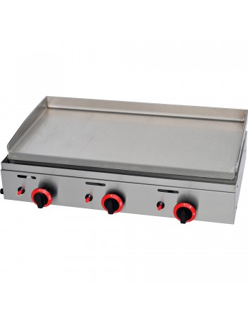 Premium Commercial Gas Griddle Smooth plate 3 burners 8.25kW Countertop | TurcoBazaar YGPL800