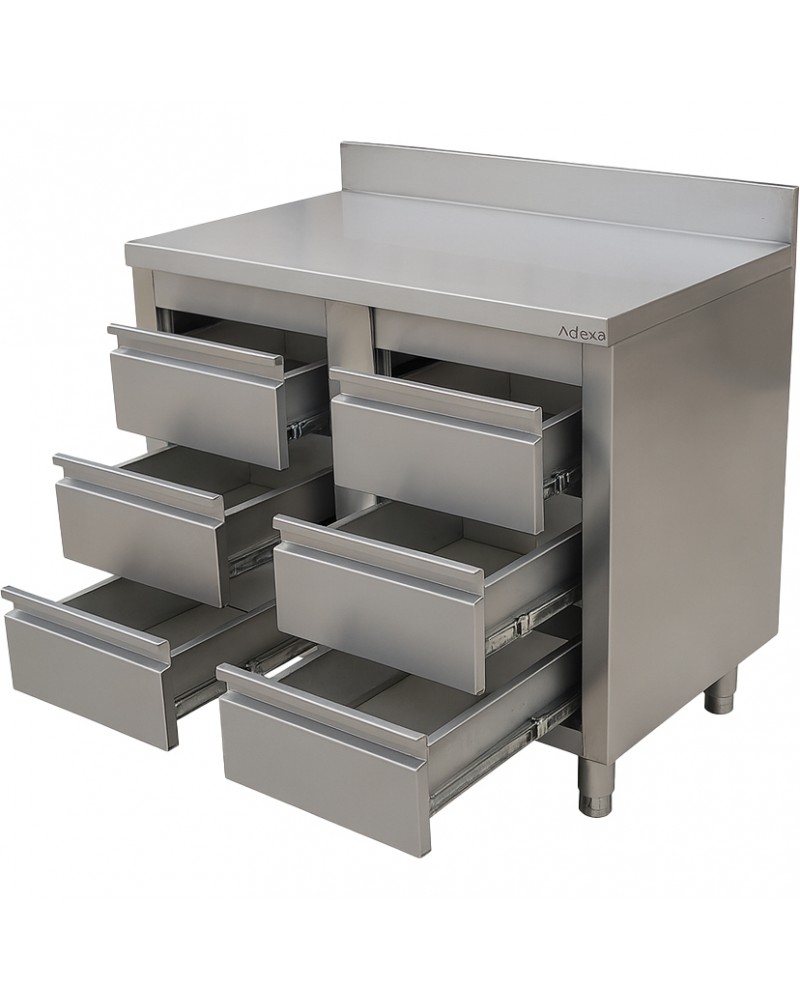 Commercial Stainless Steel Cabinet with 6 Drawers 1000×600×900mm | TurcoBazaar YL4DS106A