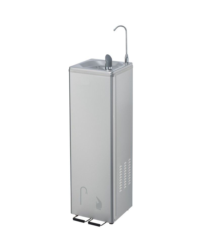 Commercial Stainless Steel Drinking Water Fountain with Foot Pedal Control, Drinking Tap & Bottle Tap | TurcoBazaar YL600C2P