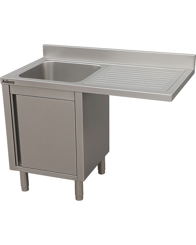 Stainless Steel Single Bowl Sink Unit with Right Drainer & Cabinet 1200×700×950mm | TurcoBazaar YLC127SBL1