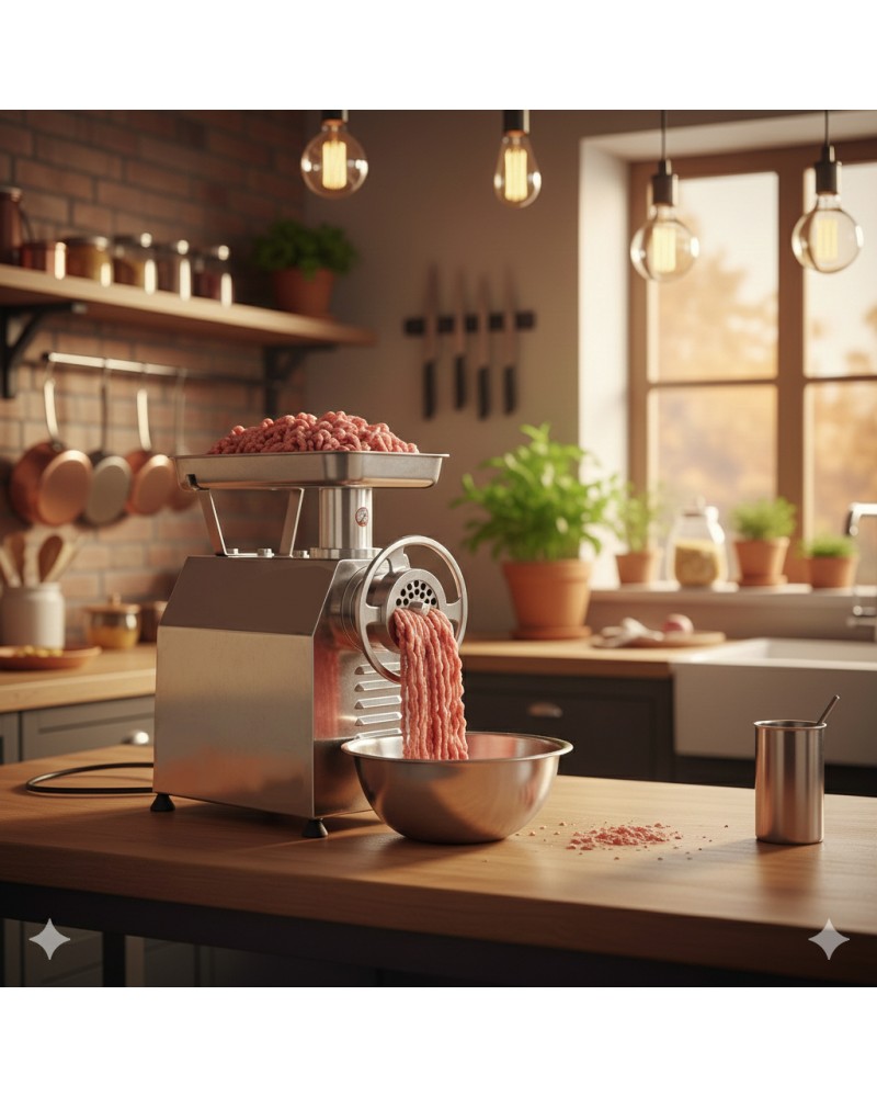 Commercial Electric Meat Grinder/Mincer Stainless Steel 440×250×480mm | TurcoBazaar YW22