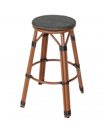 Bistro Teslin Bar Stool Aluminium Wood - Set of 4 | TurcoBazaar ZF3001CWOOD Bistro Teslin Bar Stool Aluminium Wood - Set of 4 | TurcoBazaar ZF3001CWOOD