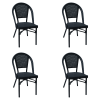 Bistro Teslin Chair Aluminium Black | TurcoBazaar ZF3006CBLACK