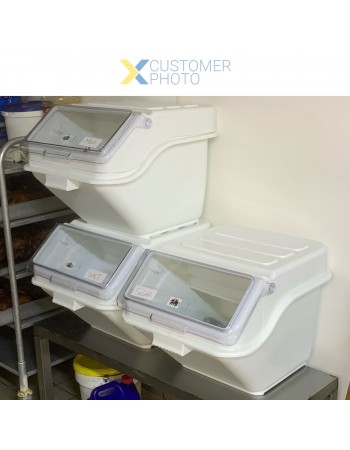 Ingredient Bin 48 litre Transparent lid | TurcoBazaar BIN87