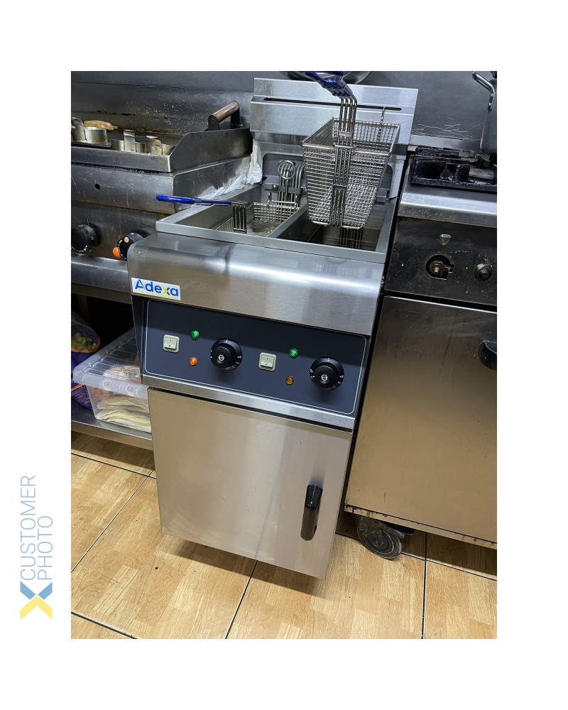 Twin Basket Professional Free standing Electric Fryer Twin tank 12kW 2x10 litres | TurcoBazaar DF10L2 Twin Basket Professional Free standing Electric Fryer Twin tank 12kW 2x10 litres | TurcoBazaar DF10L2