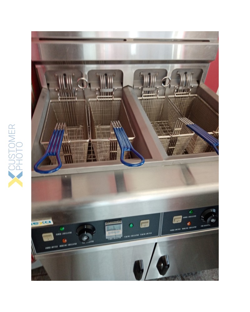 Professional Free Standing Electric Fryer Twin Tank 28L + 28L | TurcoBazaar DF28L2 Professional Free Standing Electric Fryer Twin Tank 28L + 28L | TurcoBazaar DF28L2