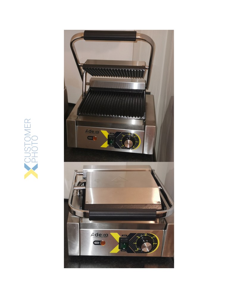 Heavy Duty Panini Contact grill Single Ribbed | TurcoBazaar EGD10C