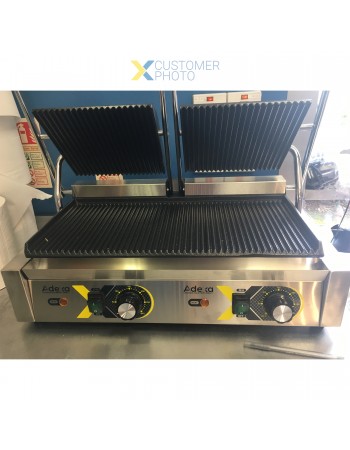 Heavy Duty Panini Contact grill Double Ribbed | TurcoBazaar EGD20C