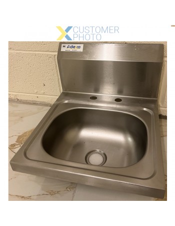 Wall mounted Hand Sink Deck mounted faucet Stainless steel | TurcoBazaar HS15DH