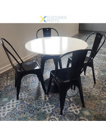 Bistro Dining Chair Steel Black Indoors | TurcoBazaar HYX5031 Bistro Dining Chair Steel Black Indoors | TurcoBazaar HYX5031