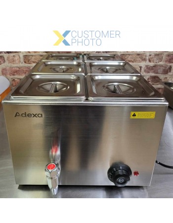 Commercial Bain Marie 6xGN1/6 0.6kW | TurcoBazaar M106 Commercial Bain Marie 6xGN1/6 0.6kW | TurcoBazaar M106