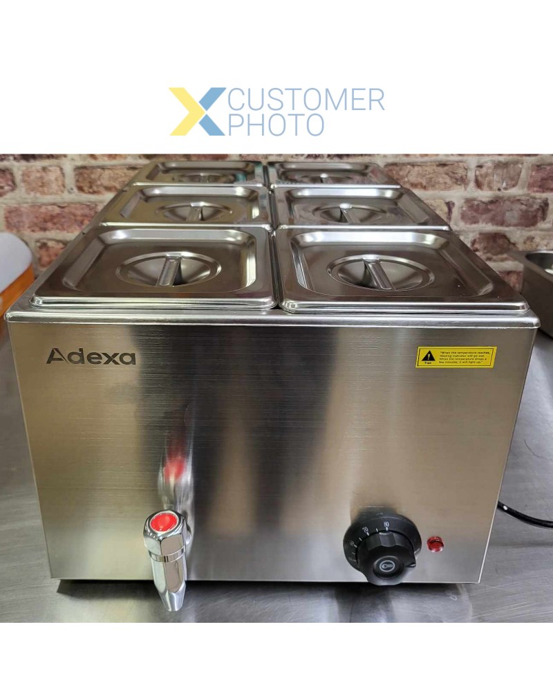 Commercial Bain Marie 6xGN1/6 0.6kW | TurcoBazaar M106 Commercial Bain Marie 6xGN1/6 0.6kW | TurcoBazaar M106