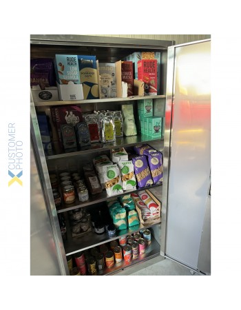 Commercial Stainless Steel Cabinet 4 Shelves 2 Door 900x400x1800mm | TurcoBazaar MYSLC04