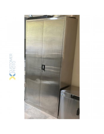 Commercial Stainless Steel Cabinet 4 Shelves 2 Door 900x400x1800mm | TurcoBazaar MYSLC04