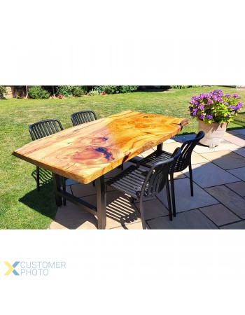 Bistro Dining Chair Slatted Seat and Backrest Polypropylene Indoors & Outdoors 440x450x800mm Black - Set of 4 | TurcoBazaar P194BLACK