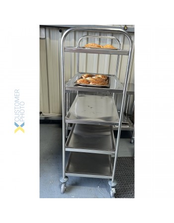 Commercial Serving/Service/Clearing Trolley Stainless steel 5 tier 860x540x1560mm | TurcoBazaar RST5A Commercial Serving/Service/Clearing Trolley Stainless steel 5 tier 860x540x1560mm | TurcoBazaar RST5A
